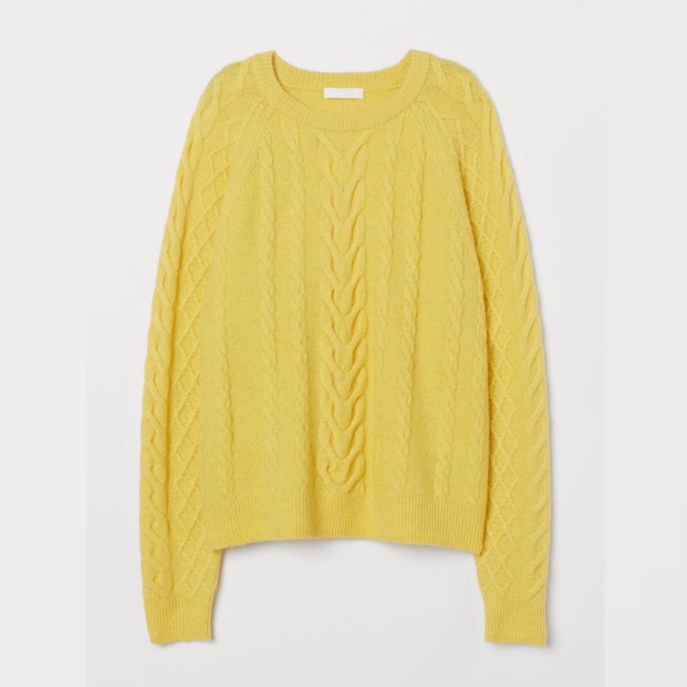Soft Cable Knit Crewneck Sweater